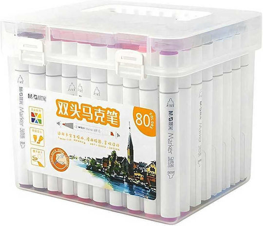 Μαρκαδοροι Διπλη Μυτη M G Twin Tip 80 Χρωματα Apmv09d0