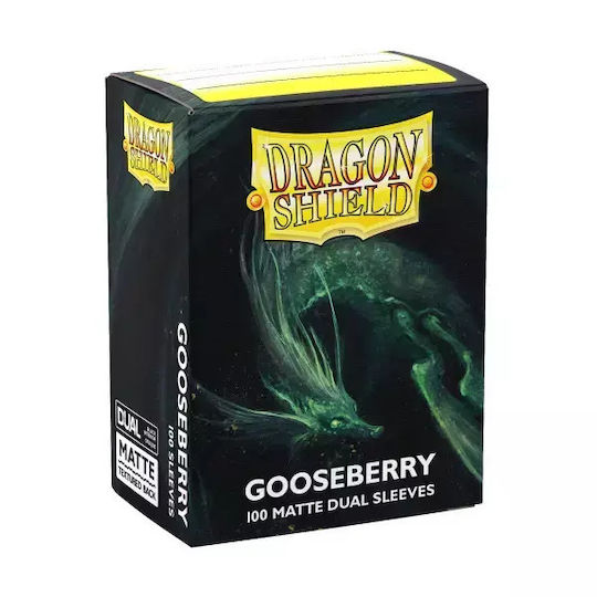 Dragon Shield Standard Size Matte Dual Card Sleeves Standard Size 100τμχ Πράσινες