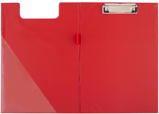 D.rect Clipboard with Clamp Conference for Paper A4 Red 1pcs