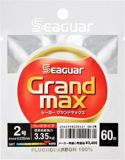 Seaguar Grand Max Πετονιά Ψαρέματος Fluorocarbon 60m / 0.165mm