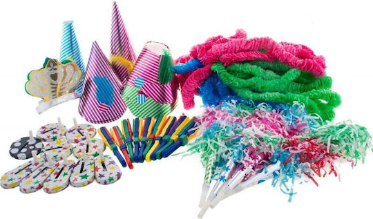 Set De Decorare Pentru Petreceri 80 Bucăți Ghirlande Zornăitoare Pălării De Petrecere Suflante Multicolore