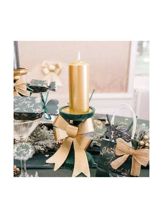 Metallic Gold Bow Christmas Tree Ornament 32x37cm