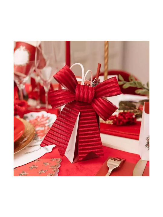 Set Ornaments Red Bows 13x16cm 2 Pieces