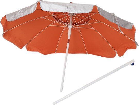 Campus Folding Beach Umbrella Diameter 2m with UV Protection Blue/Orange