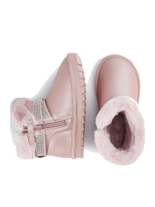 Kinderstiefeletten mit Reißverschluss Rosa