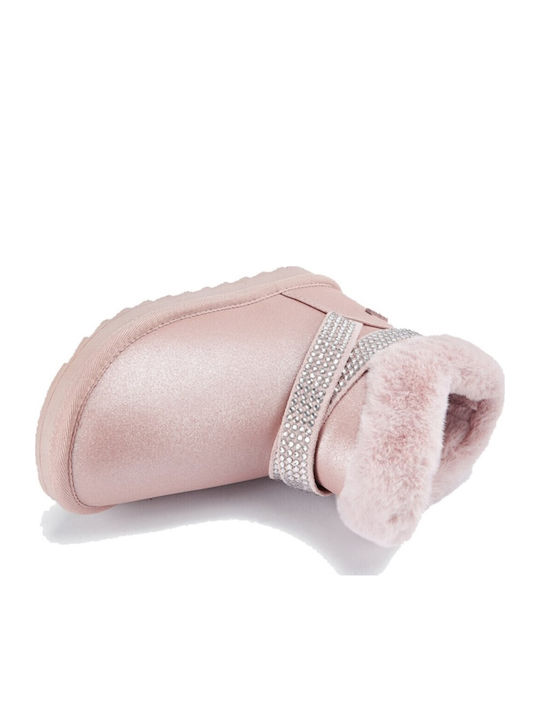 Kinderstiefeletten mit Reißverschluss Rosa