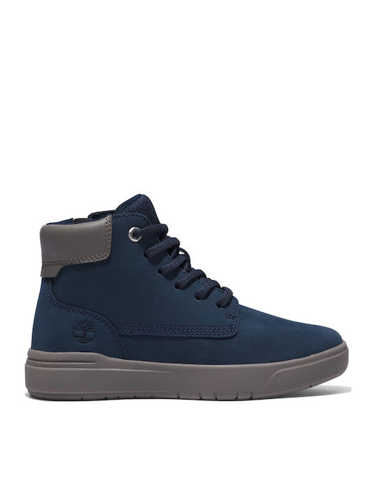 Seneca Bay Lederne Kinderstiefeletten mit Reißverschluss Blau