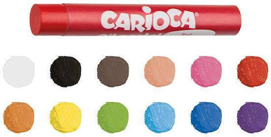 Carioca Λαδοπαστέλ 12 Χρωμάτων (6 Συσκευασίες)