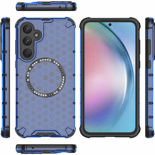 Techsuit Honeycomb Stoßstange Silikon Blau (Galaxy A26)