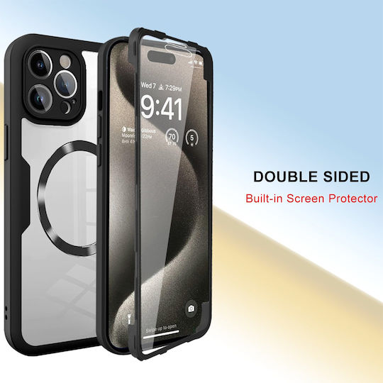 Techsuit ColorVerse 360 Vollschutz Silikon Schwarz (iPhone 17)
