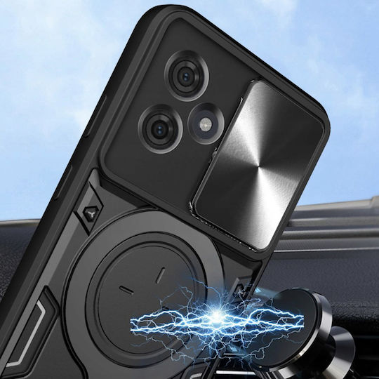 Techsuit Задна корица Силикон Черен (Motorola Moto G86)