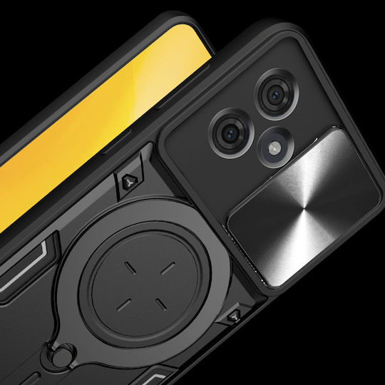 Techsuit Задна корица Силикон Черен (Motorola Moto G86)