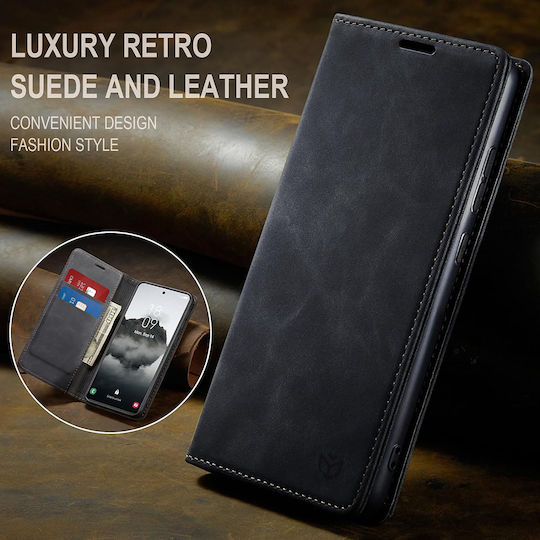 Techsuit Buchen Sie Silikon / Synthetisches Leder Schwarz (Motorola Moto G86)