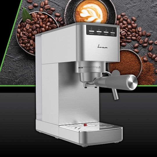 Fram Μηχανή Espresso 1350W Πίεσης 15bar Καφέ FEM-D15SS