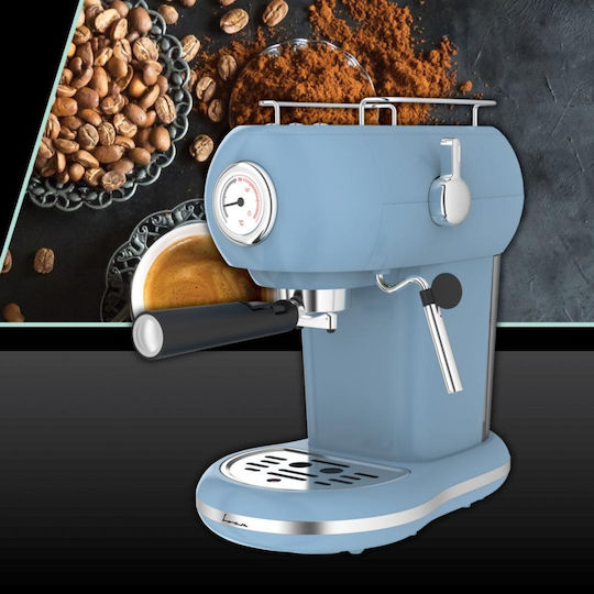Fram Μηχανή Espresso 1100W Πίεσης 15bar Καφέ FEM-D15RBL