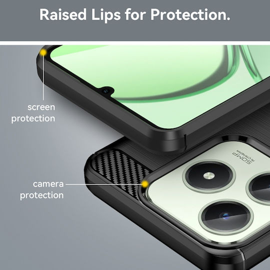 Back Cover Silicon Negru (Realme C63)