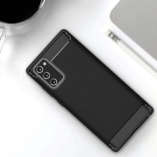 Umschlag Rückseite Silikon Schwarz (Galaxy Note 20TCL 20L / 20L+ / 20 5G / 20S)
