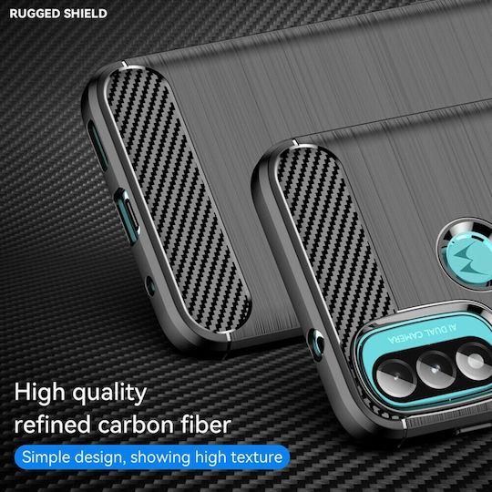 Back Cover Σιλικόνης Μαύρο (Moto E20)