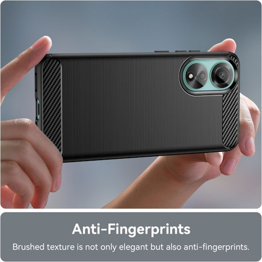 Back Cover Silicon Negru (Oppo A78 4G - Oppo A78 4G)