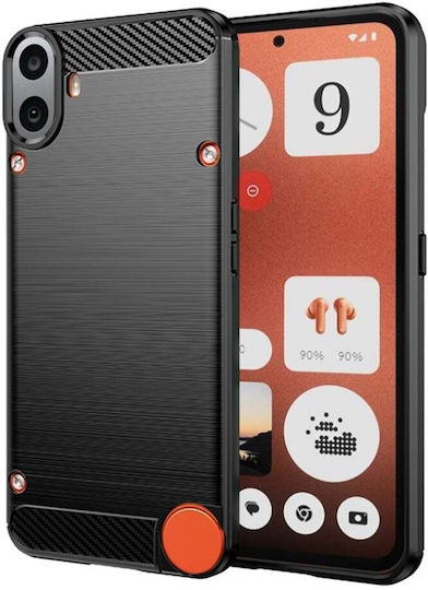 Back Cover Silicon Negru (Nothing Phone 1)