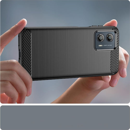 Back Cover Silicon Negru (Motorola Edge 50 Fusion)