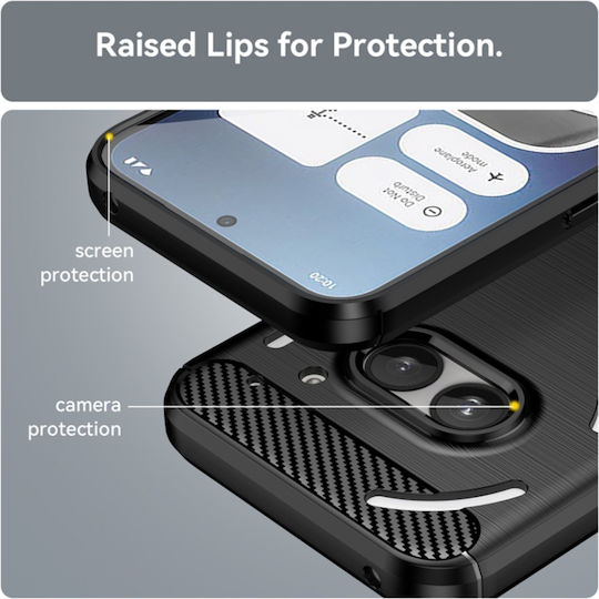 Back Cover Silicon Negru (Nothing Phone 2a / 2a Plus)