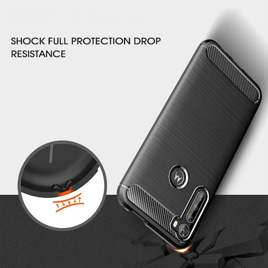 Back Cover Silicone Black (Motorola One Fusion Plus )