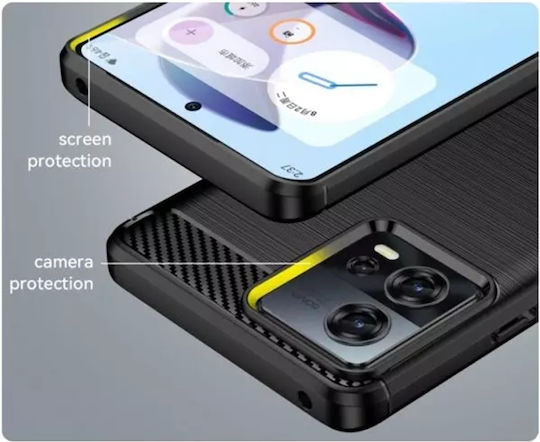 Back Cover Σιλικόνης Μαύρο (Motorola Edge 30 Fusion)