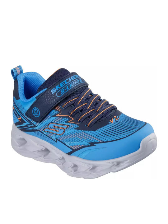 Vortex 2.0 Încălțăminte sport Joasa pentru copii cu scai și lumini Albastre