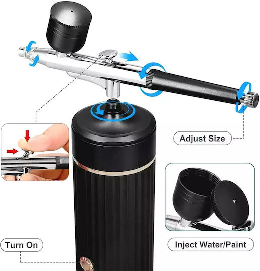 Airbrush System Battery Airbrush 10ml 1.9bar