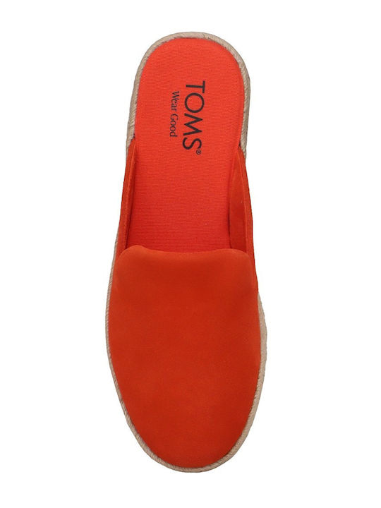 Santiago Mule Mules with Heel in Red Color