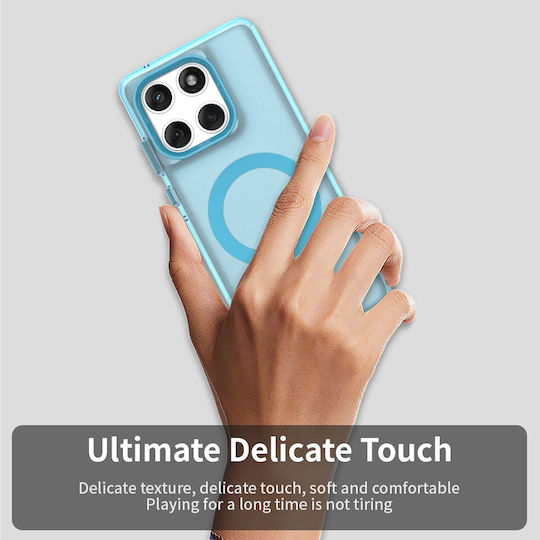 Techsuit Umschlag Rückseite Kunststoff / Silikon Blau (Motorola Edge 60 Fusion)