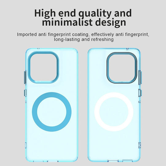 Techsuit Umschlag Rückseite Kunststoff / Silikon Blau (Motorola Edge 60 Fusion)