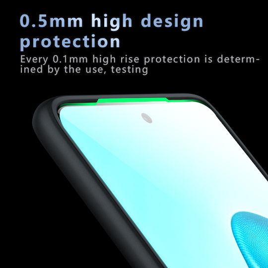 Techsuit Umschlag Rückseite Silikon Schwarz (Motorola Edge 60 Fusion)