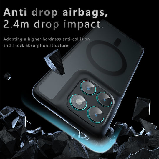 Techsuit Umschlag Rückseite Silikon Schwarz (Motorola Edge 60 Fusion)
