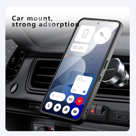 Techsuit Back Cover Silicon Negru (Nothing Phone (3a) Pro)