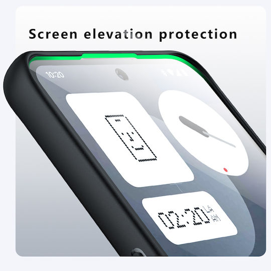 Techsuit Back Cover Silicon Negru (Nothing Phone (3a) Pro)