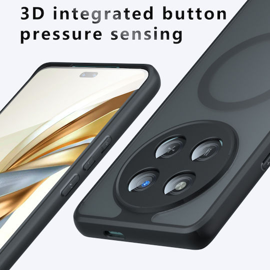 Techsuit Umschlag Rückseite Silikon Schwarz (Honor Magic7 Pro)