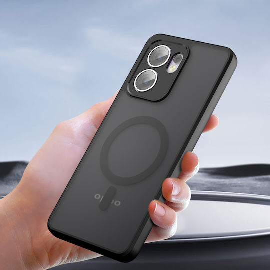 Techsuit Umschlag Rückseite Silikon Schwarz (Oppo A5 Pro)