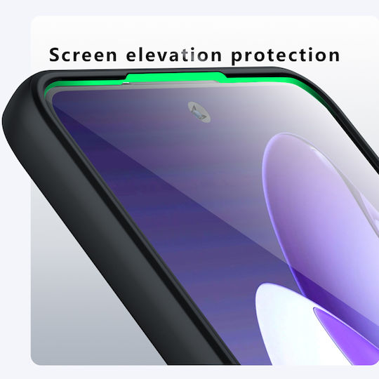 Techsuit Umschlag Rückseite Silikon Schwarz (Oppo A5 Pro)