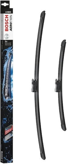 Bosch Aerotwin A538S Front Set Car Wiper Blades 650mm/400mm Universal Toyota Avensis