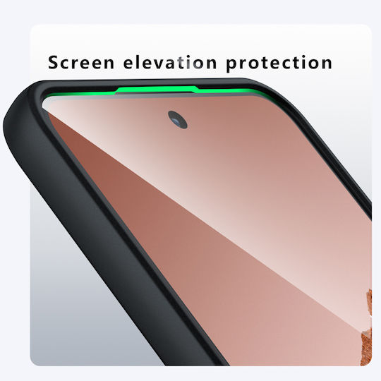 Techsuit Umschlag Rückseite Silikon Schwarz (Nichts CMF Phone 2 Pro)