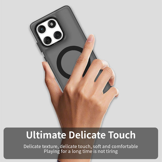 Techsuit Back Cover Plastic / Silicone Black (Motorola Edge 60 Fusion)