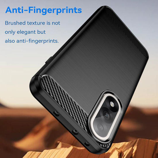 Techsuit Carbon Bumper Σιλικόνης / Πλαστικό Μαύρο (OnePlus Nord 5)
