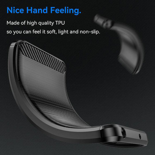 Techsuit Carbon Bumper Σιλικόνης / Πλαστικό Μαύρο (OnePlus Nord 5)