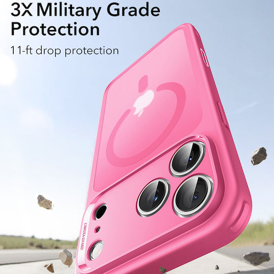 ESR Classic Hybrid Halolock Umschlag Rückseite Silikon Rosa (iPhone 17 Pro)