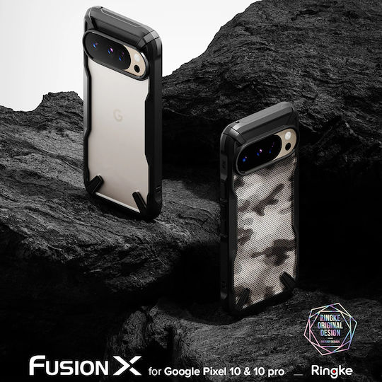 Ringke Fusion X Back Cover Silicone Black (Google Pixel 10 / 10 Pro)