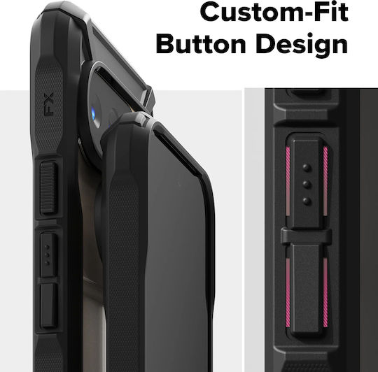 Ringke Fusion X Back Cover Silicone Black (Google Pixel 10 / 10 Pro)