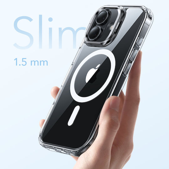 ESR Classic Hybrid Halolock Kickstand Back Cover Metallic Transparent (iPhone 17)