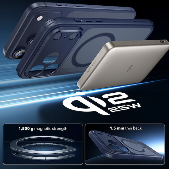 ESR Classic Hybrid Halolock Umschlag Rückseite Blau (iPhone 17 Pro Max)